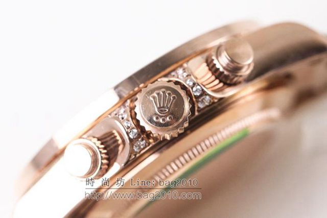勞力士手錶 Rolex全新彩虹圈迪通拿Daytona 緞紋字面 Rolex高端男士腕表  hds1051